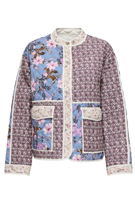 Only onlsmilla quilted patchwork jacket